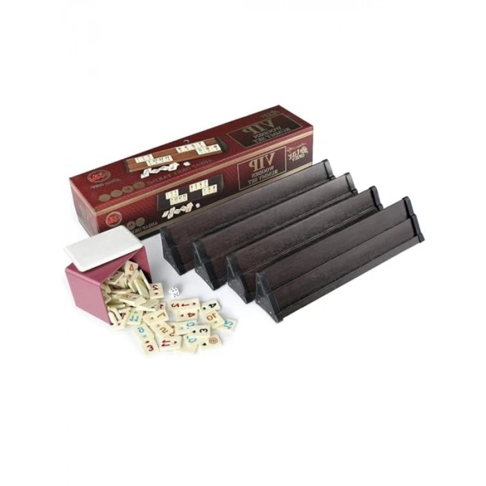 VIP Ahşap Okey Takımı, Şık Tasarımlı Oyun Seti