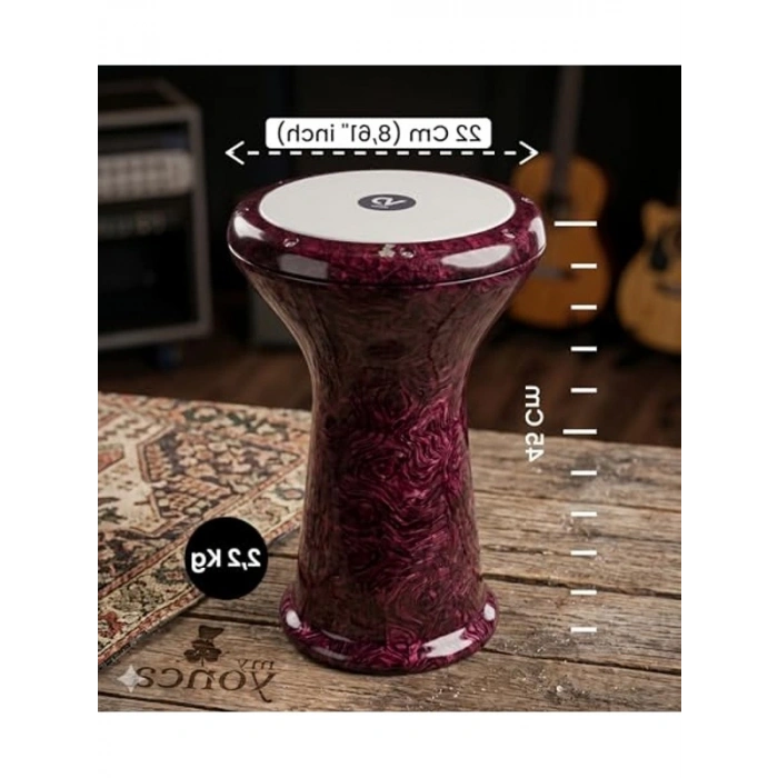 Vişne Kırçıllı Mısır Çömlek Darbuka, Yüksek Kalite