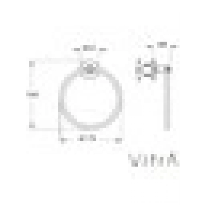 VitrA Base 100 A44115 Halka Havluluk, Krom
