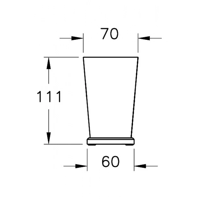 VitrA Base 400 A44145 Diş Fırçalığı, Krom