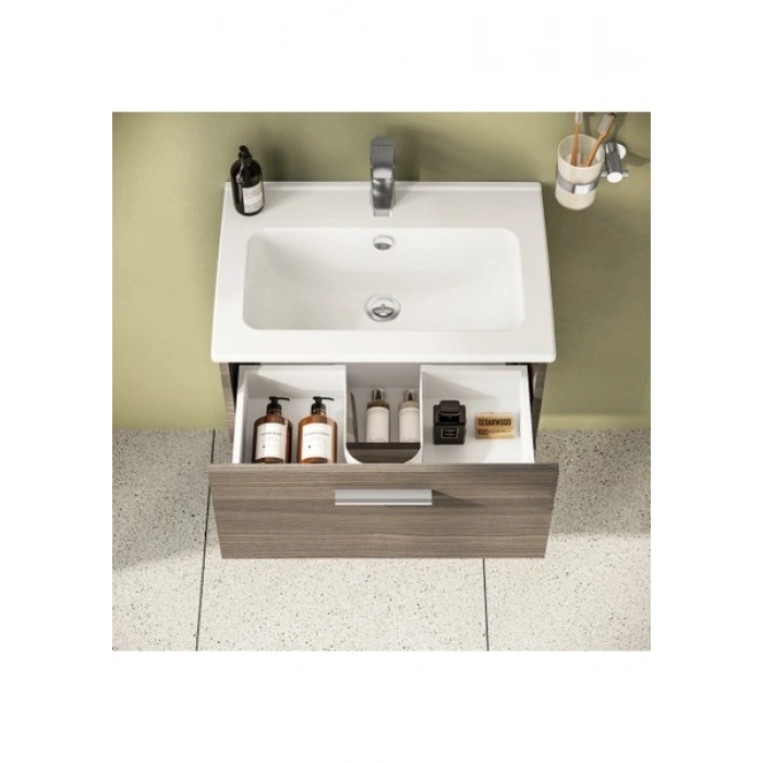VitrA Mia 75103 Banyo Dolabı Seti, Çekmeceli, 60 cm, Cordoba
