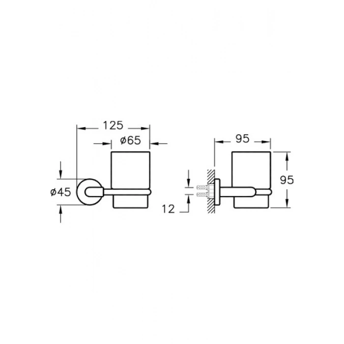 VitrA Minimax A44780 Diş Fırçalığı, Krom