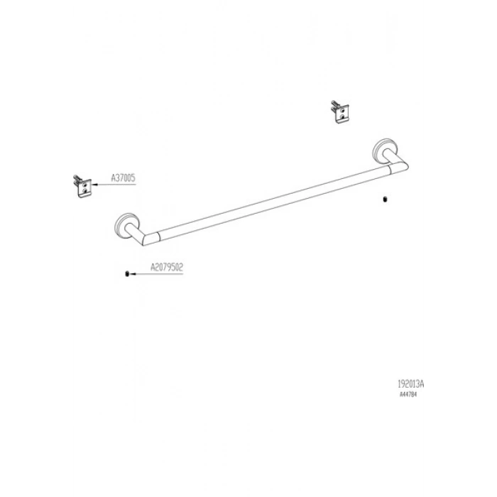 VitrA Minimax A44784 Uzun Havluluk, Krom