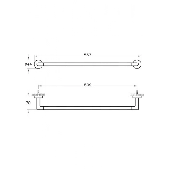 VitrA Minimax A44784 Uzun Havluluk, Krom