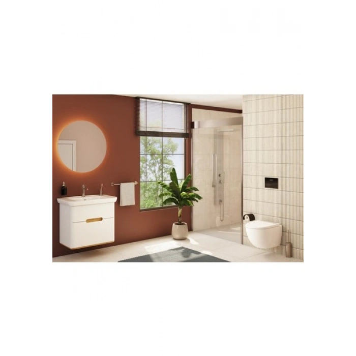 VitrA Origin A4255634 Lavabo Bataryası, Fırçalı Nikel