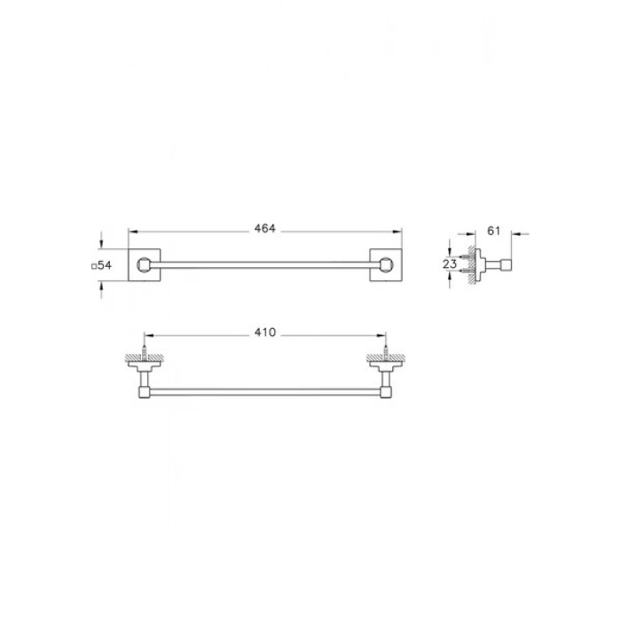 Vitra Root Havluluk 40 cm Mat Siyah A4480936