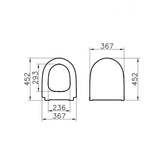 VitrA Sento 120-003R009 İnce Klozet Kapağı, Beyaz
