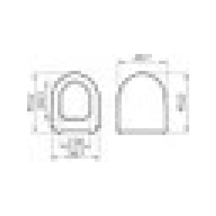 VitrA Sento 120-003R009 İnce Klozet Kapağı, Beyaz