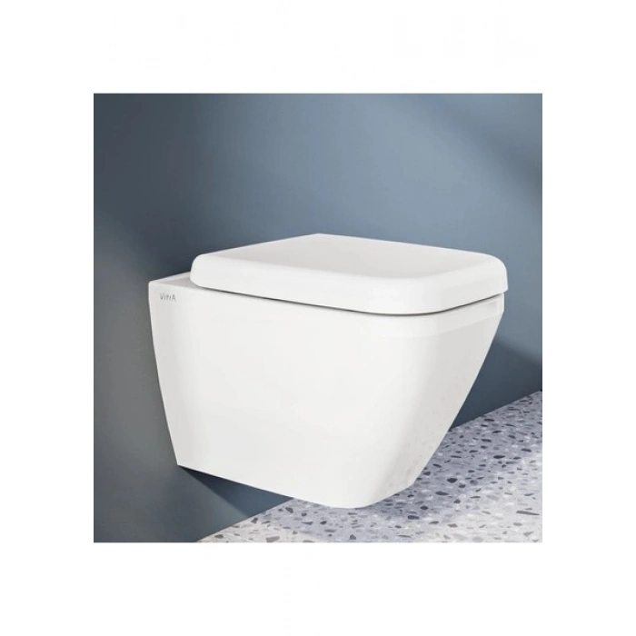 VitrA Shift 91-003-009 İnce Klozet Kapağı, Yavaş Kapanır, Beyaz(Duroplast)