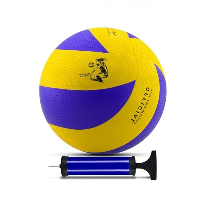 Voleybol Topu Seti, Pompalı, 8 Panel, Su Geçirmez Tasarım