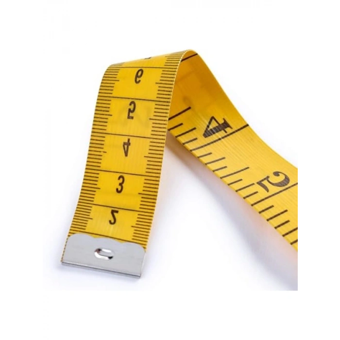 Vücut Ölçüm Metresi - 150 cm Uzunluk, 2 Adet (Sarı)