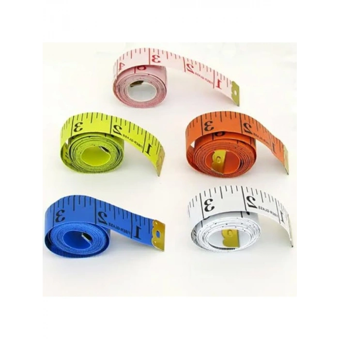 Vücut Ölçüm Metresi - 150 cm Uzunluk, 2 Adet (Sarı)