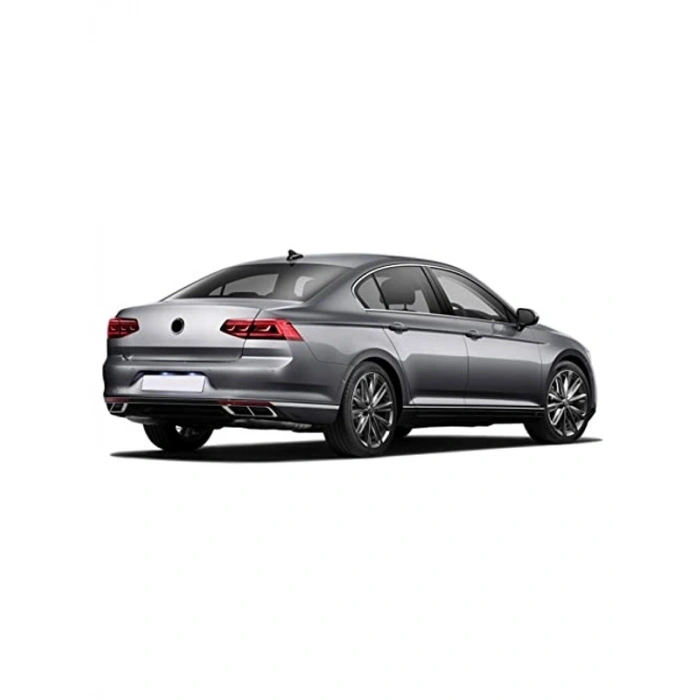 VW Passat B8 Uyumlu Krom Egzoz Görünümü Difüzör, 4lü R Line Parça
