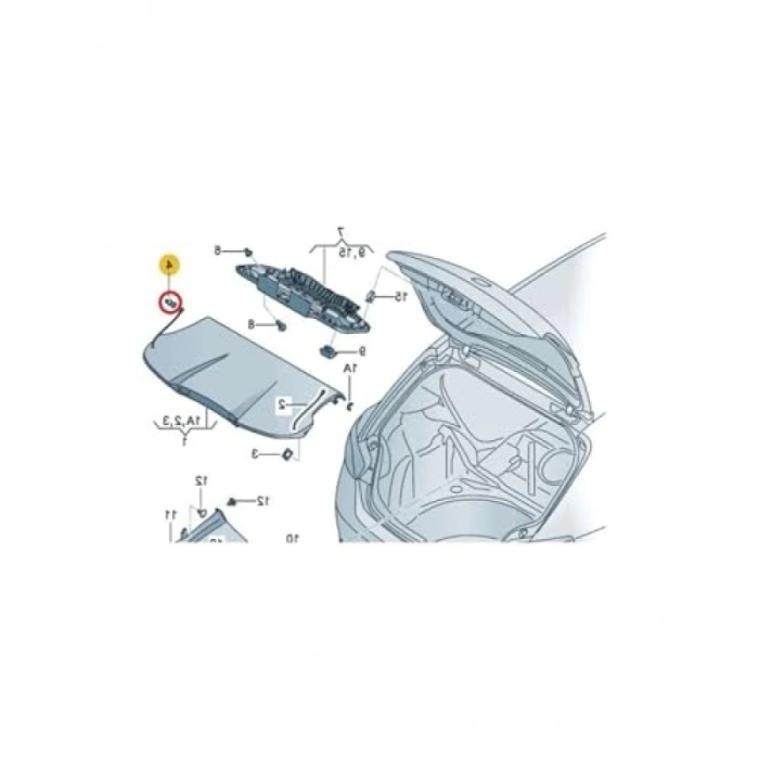 VW Uyumlu Pandizot Askı Pimi 2010-2020