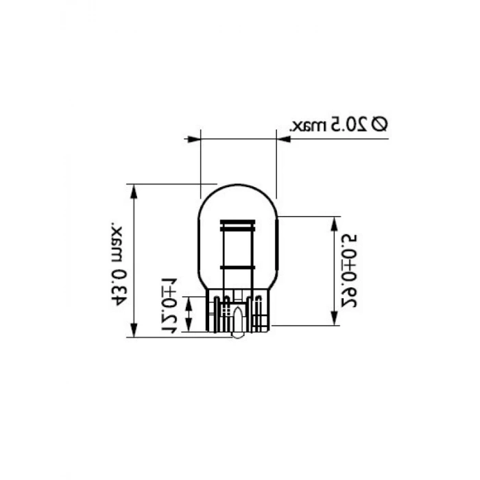 W21/5W Standart Araç Ampulü - 12V, 10lu Paket