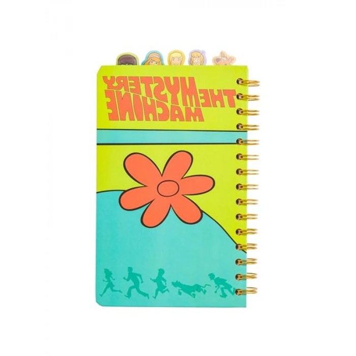 Warner Bros Scooby Doo Spiral Notebook With Character Tabs Featuring Scooby Doo, Shaggy, Daphne, Velma, and Fred, 8 x 5 Koleksiyon figür Yetişkinler ve Çocuklar