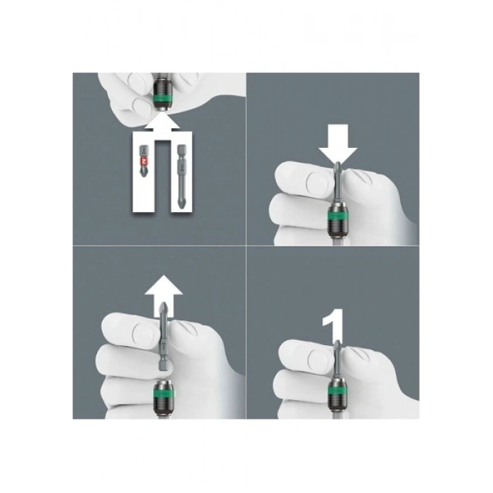 Wera 416 Ra Bits Tutuculu Rapidaptor Cırcırlı T Tornavida 05023461001