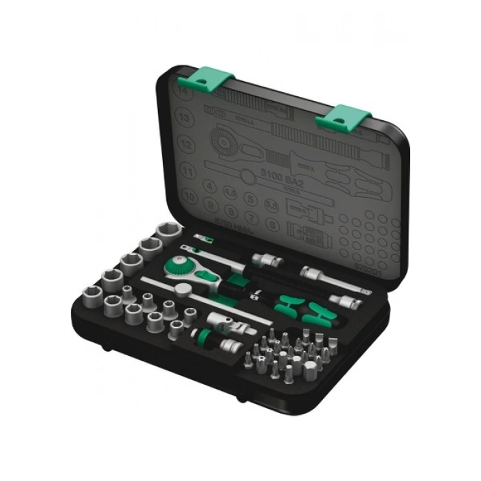 Wera 8100 SA 2 Zyklop Speed Cırcır Seti, 1/4 Bağlantı - 05003533001