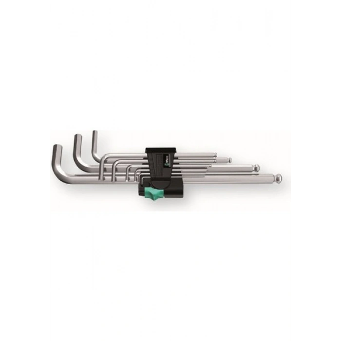 WERA 950/9 PKL Top Başlı Uzun Alyan Anahtar Takımı (05022087001)