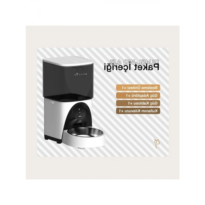 Wi-Fi Akıllı Otomatik Mama Kabı - 4.5L Kapasite