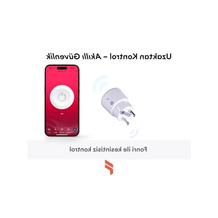 Wi-Fi Akıllı Priz, 3lü Set, 16A Güç Kapasitesi