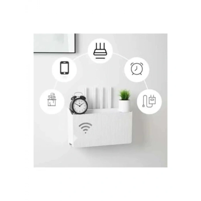 Wifi Kutusu, Duvara Asılabilir Sigorta ve Modem Saklama Kutusu