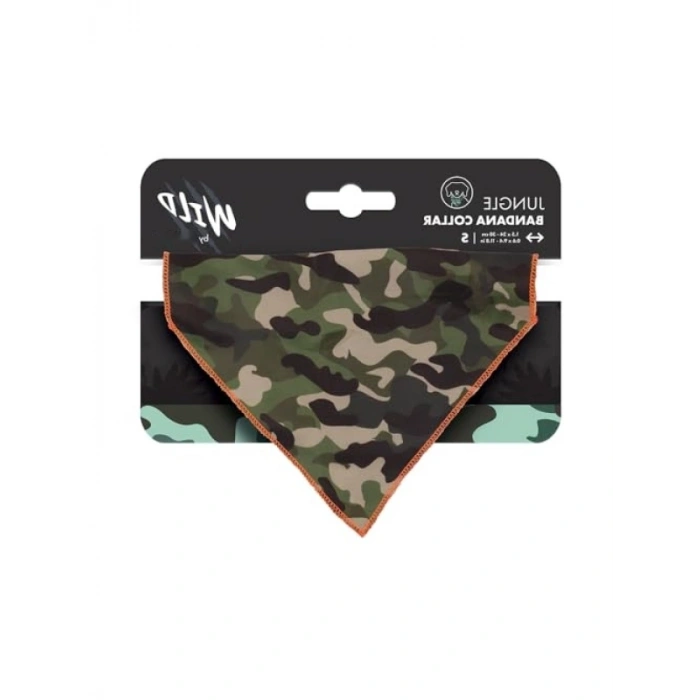 Wild Jungle Desenli Bandana Yaka Tasma (S)