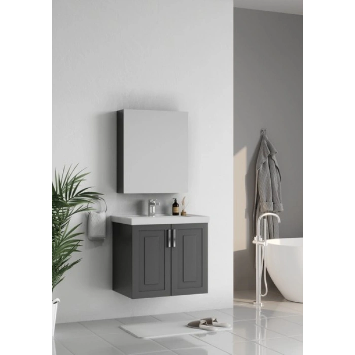 Wons Londra 65 cm Antrasit Banyo Dolabı