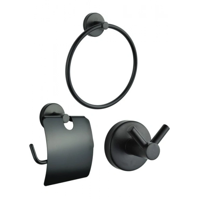 Wons Siyah Polo 3lü Set