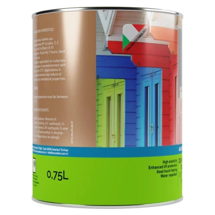Woodsol Pigmenta Elastik Sonkat Ahşap Boyası 1000 Bianco 0.75 l