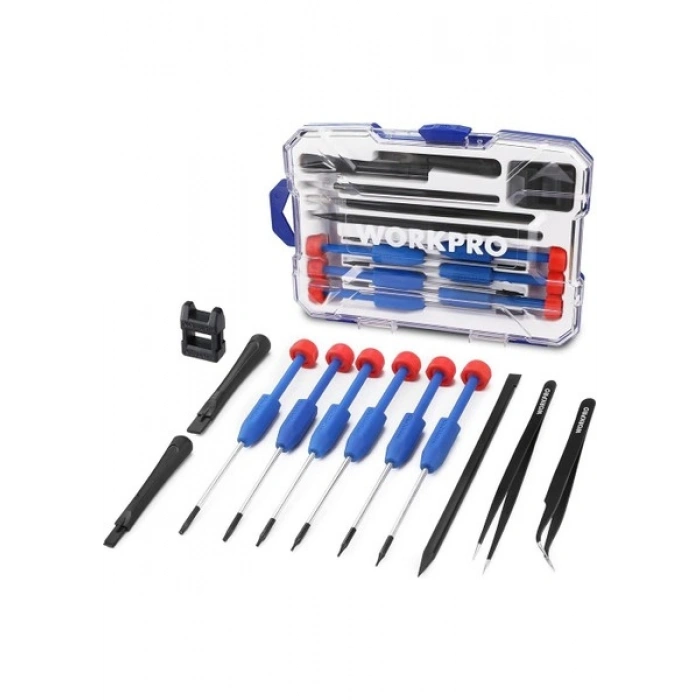Workpro WP200531 12 Parça Cr-V Elektronikçi Hassas Profesyonel Onarım Seti