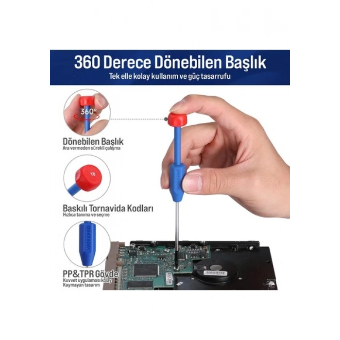 Workpro WP200531 12 Parça Cr-V Elektronikçi Hassas Profesyonel Onarım Seti