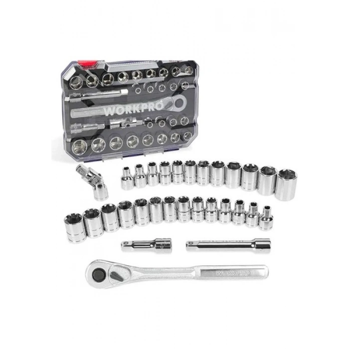 Workpro WP202525 30 Parça 1/2’’ Cr-V Metrik/inç Profesyonel Lokma Takımı