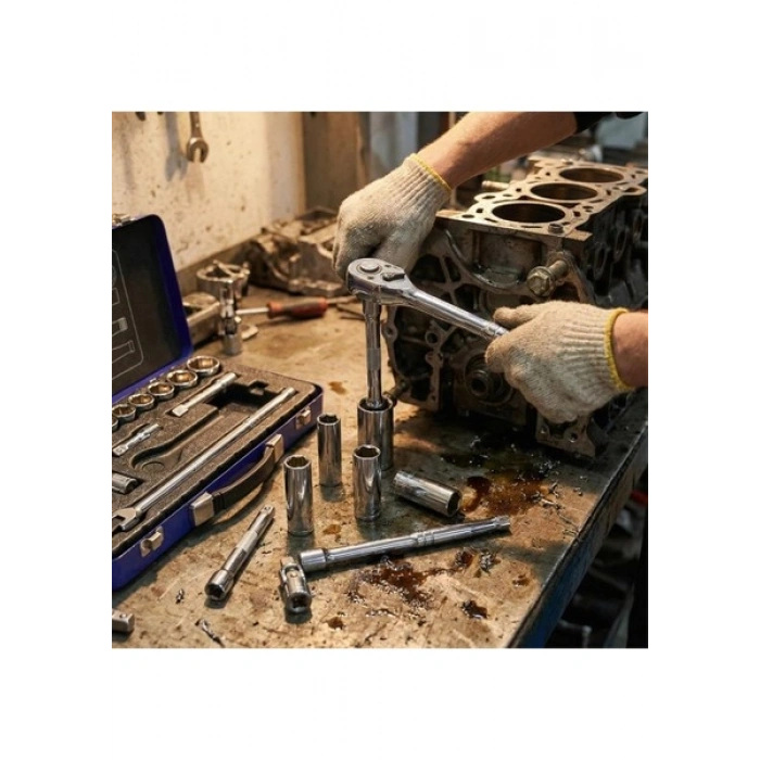 Workpro WP202564 1/2’ Cr-V 24 Parça Metrik Ağır Hizmet Lokma Takımı