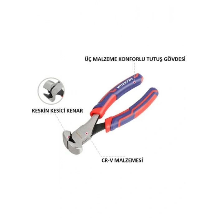 Workpro WP231147 160 mm Profesyonel Tepe Keski