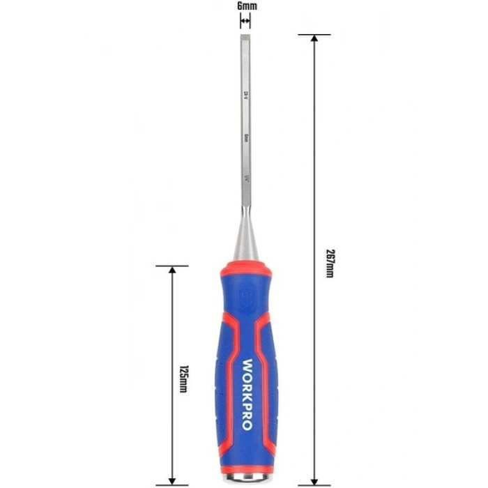 Workpro WP243004 6mm Profesyonel Iskarpela