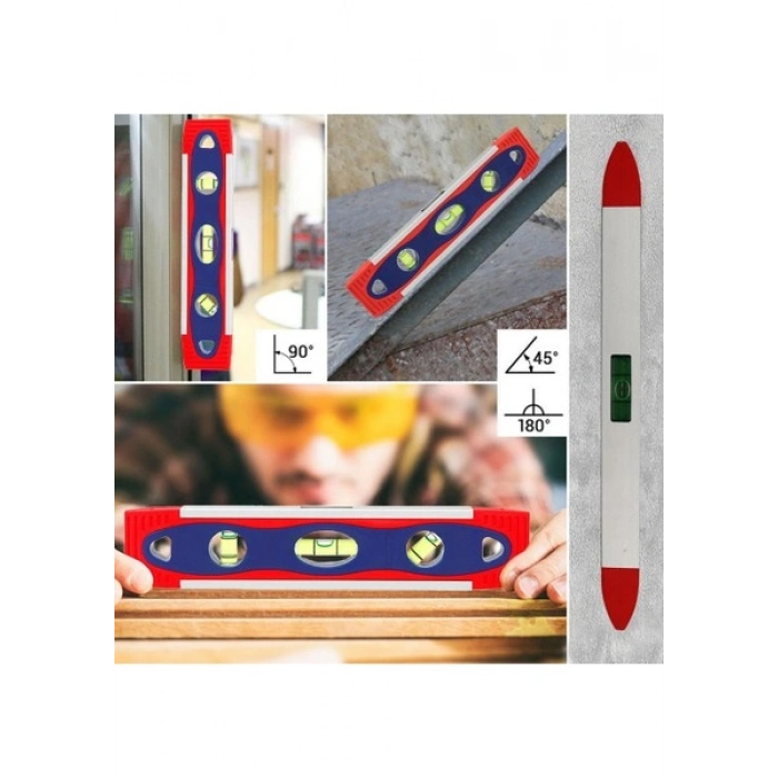 Workpro WP262027 225 mm Manyetik Şoka Dayanıklı Torpedo Su Terazisi