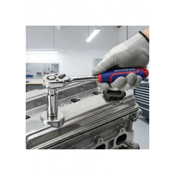 Workpro WP271009 1/2’ Cr-V Profesyonel Cırcır Lokma Kolu