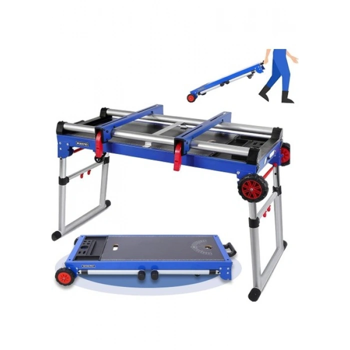 Workpro WP289020 150KG 4’ü 1 Arada Tekerlekli Çok Amaçlı Profesyonel Çalışma Tezgâhı