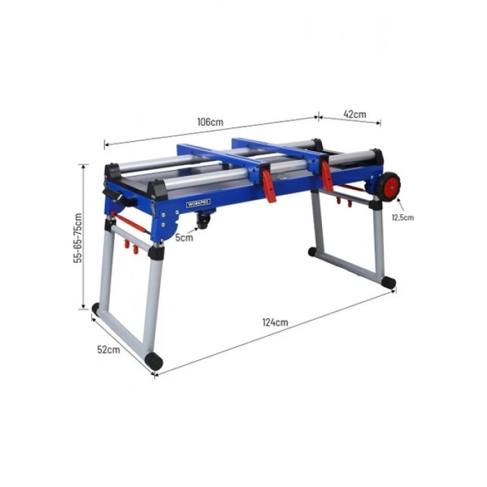 Workpro WP289020 150KG 4’ü 1 Arada Tekerlekli Çok Amaçlı Profesyonel Çalışma Tezgâhı