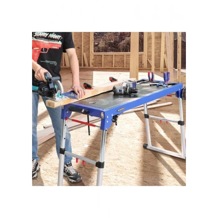 Workpro WP289020 150KG 4’ü 1 Arada Tekerlekli Çok Amaçlı Profesyonel Çalışma Tezgâhı