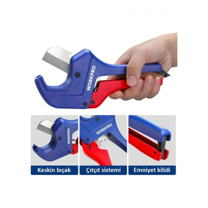 Workpro WP301006 42MM Profesyonel Pprc Plastik Boru Kesme Makası