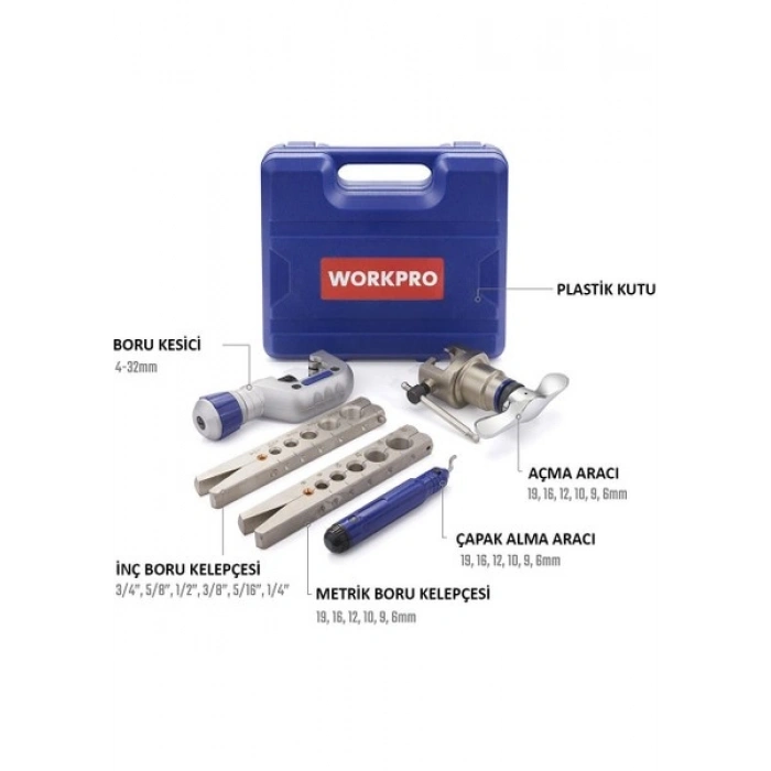 Workpro WP303001 5 Parça Profesyonel Havşa Takımı