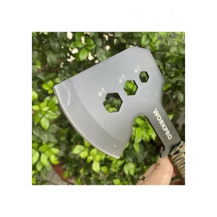 Workpro WP383002 250MM Çok Fonksiyonlu Kamp Baltası + Magnezyum Ateşleyici