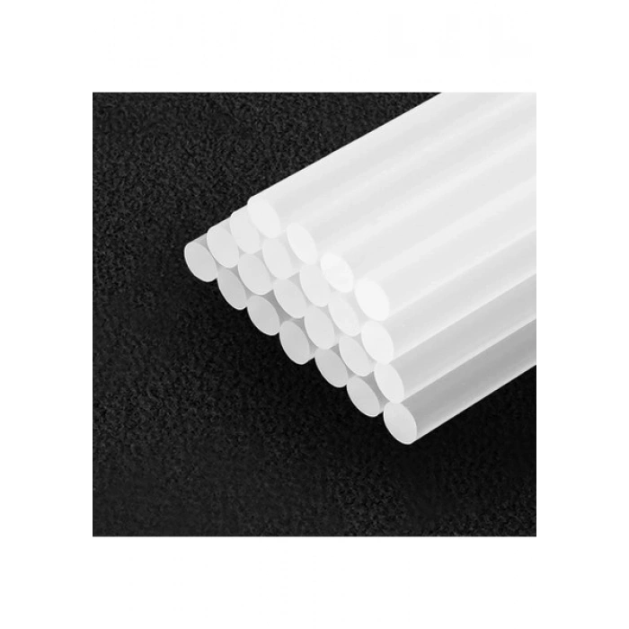 Workpro WP432001 7X100MM Sıcak Silikon Tabancası Için 100 Adet Şeffaf Yedek Silikon/mum