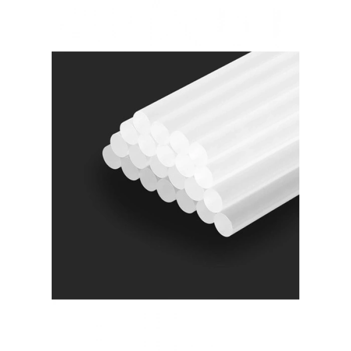 Workpro WP432002 11X200MM Sıcak Silikon Tabancası Için 50 Adet Şeffaf Yedek Silikon/mum