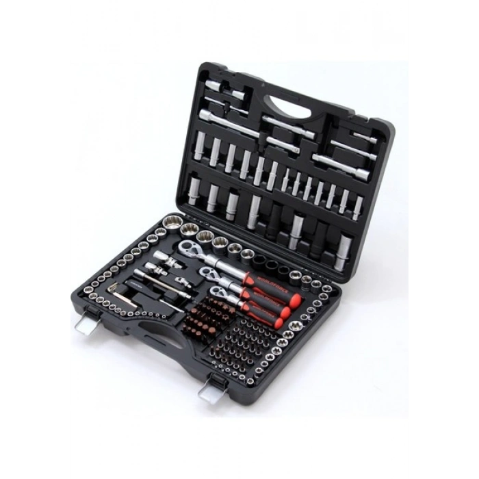 Worldforce S-Ultra 156 Parça Profesyonel Lokma Takımı 1/4,3/8,1/2 Lokma Seti