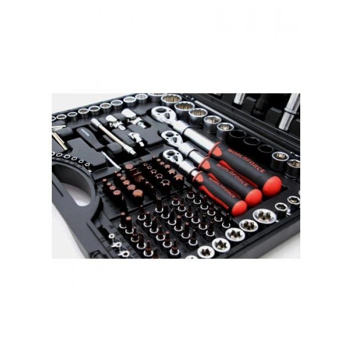 Worldforce S-Ultra 156 Parça Profesyonel Lokma Takımı 1/4,3/8,1/2 Lokma Seti