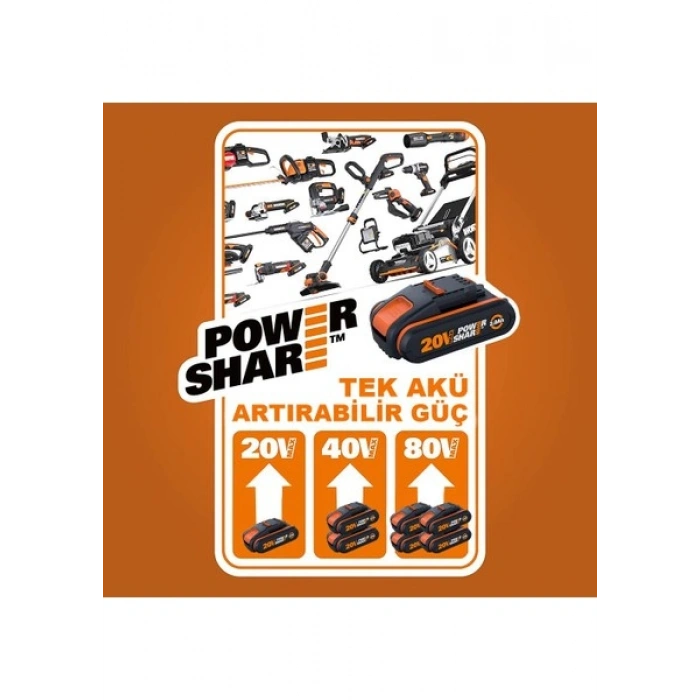 Worx WA3880 20VOLT Li-Ion Powershare Akü Şarj Cihazı