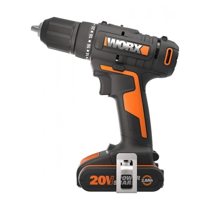 Worx WX108 20V/2.0AH. Li-Ion Çift Akülü Profesyonel Şarjlı Matkap